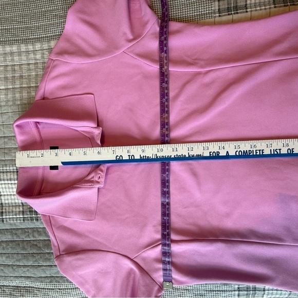Greg Norman Collection Pink Fitted Polo Short Sleeve Top Size Medium - Picture 6 of 11
